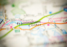 Framingham on Map